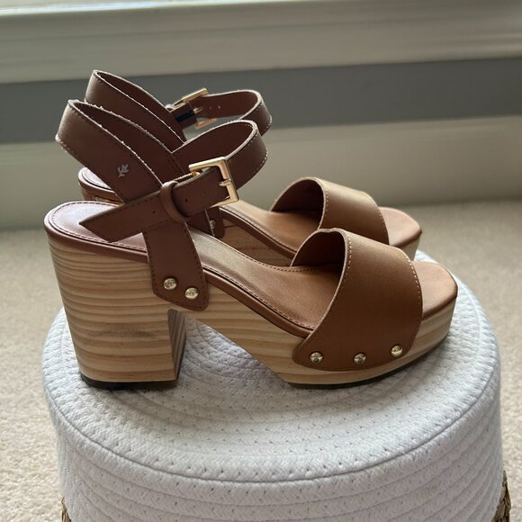 Cool Planet by Steve Madden Womens Rubyy Faux Leather Platform Sandals - Picture 2 of 5